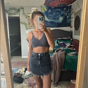 Pacsun Black Denim Skirt